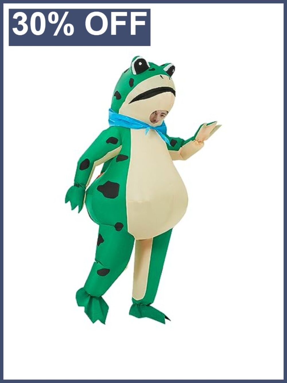 Inflatable Frog Costume Adult Blow Up Cosplay Halloween Party Suit